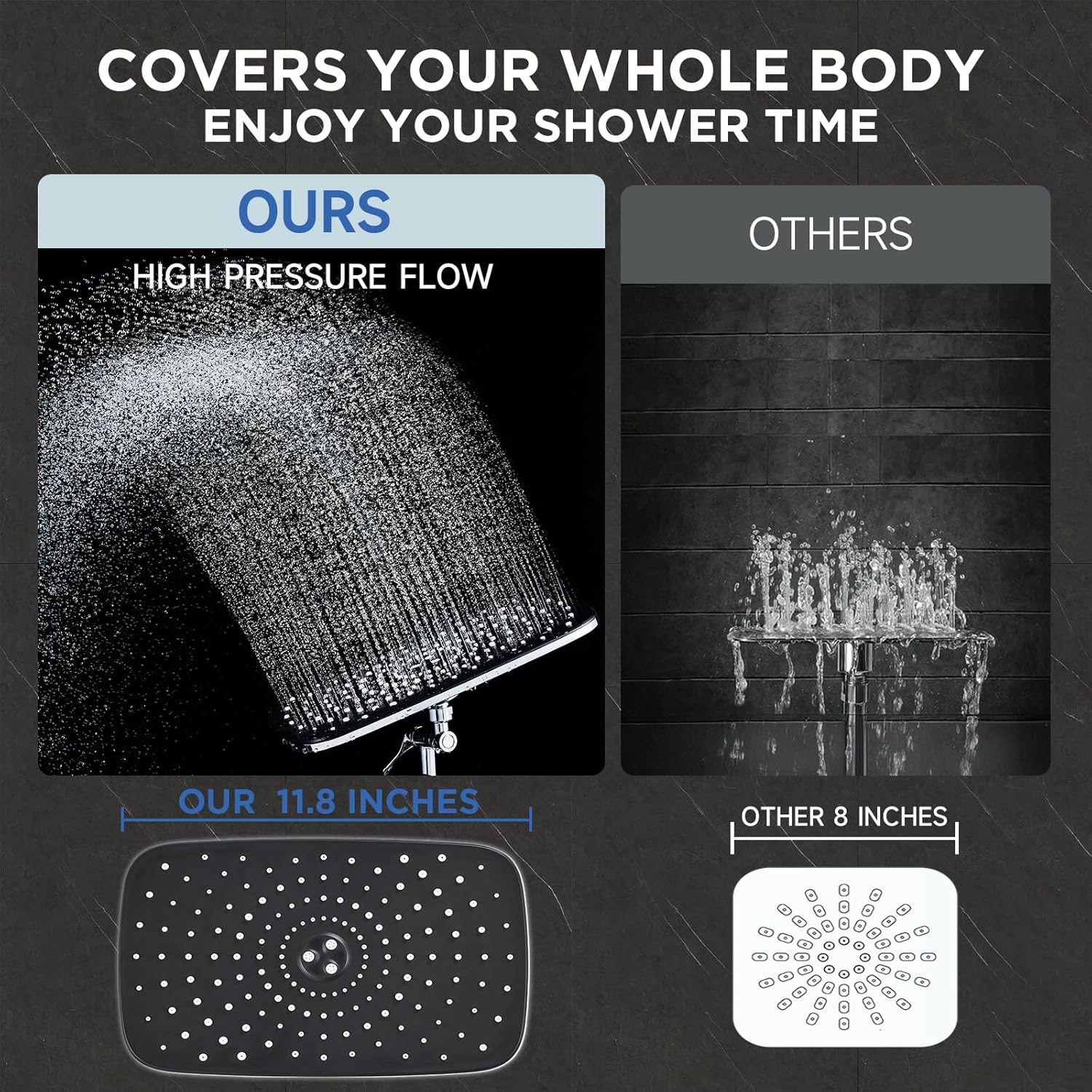 Wide Rain Shower Head
